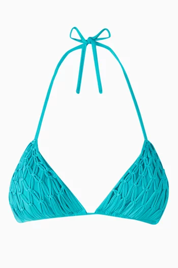 Lila Triangle Bikini Top