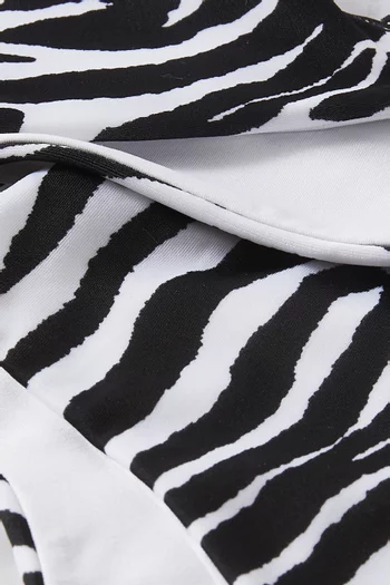 Zebra-print Bikini Set