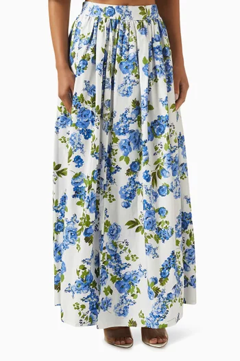 تنورة ياسيينا بنقشة زهور قطن