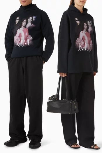 Kim K No Rib Hoodie in Dry Fleece