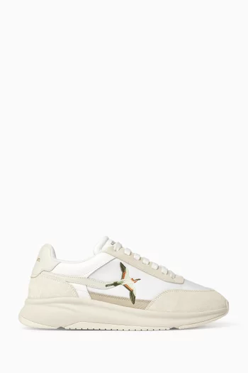 Genesis Neo Bee Bird Runner Sneakers in Leather & Canvas