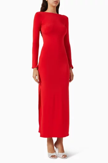 Costa Cowrie-shell Dress in Jersey