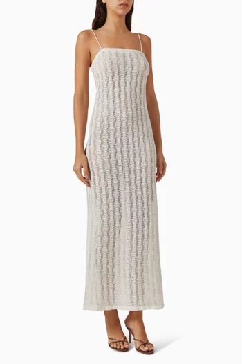 Pearl-strap Knit Dress