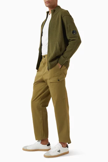 Zip Cardigan in Lambswool