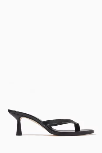 Daphne 75 Toe-post Sandals in Leather