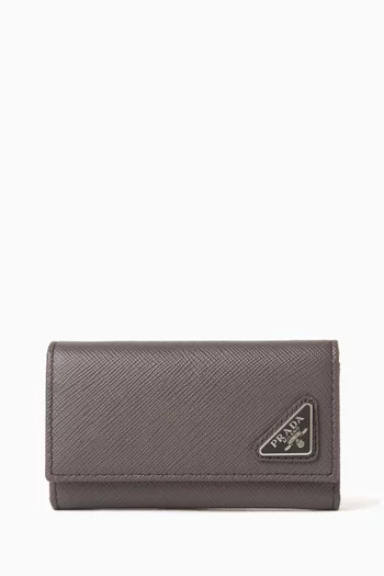 Key Case in Saffiano Leather