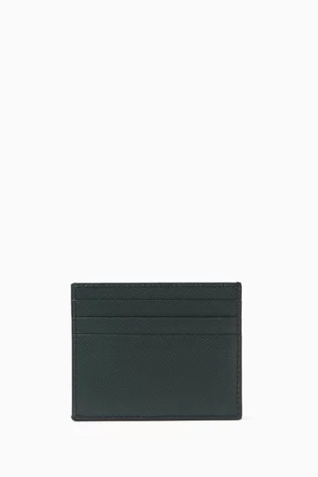Cartilio Logo Saffiano Leather Card Holder