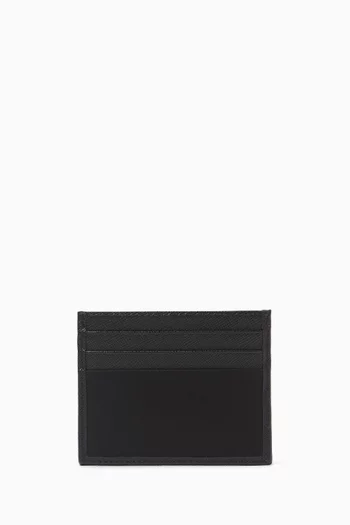 Card Holder in Re-nylon & Leather