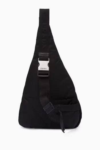 Hybrid Backpack in Re-Nylon & Leather