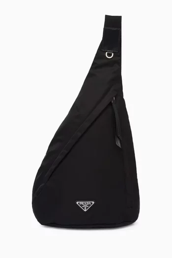 Hybrid Backpack in Re-Nylon & Leather