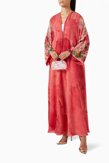 عباية مزينة بنقشة