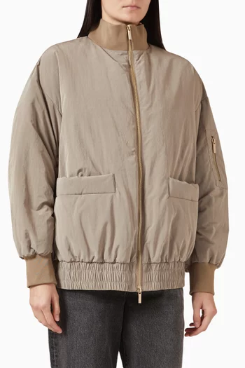 Bomber Jacket in Recycled Nylon