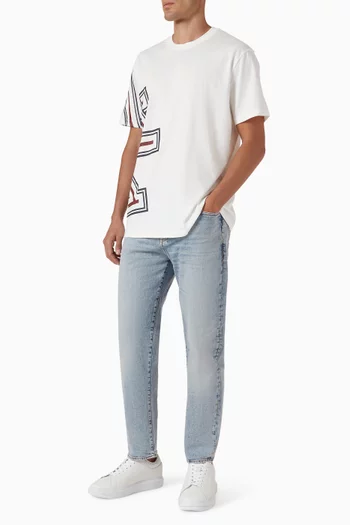 Tapered-leg Jeans in Denim