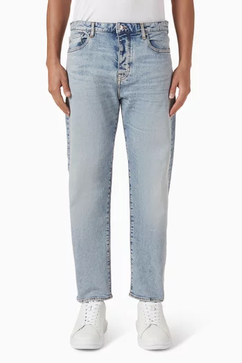 Tapered-leg Jeans in Denim