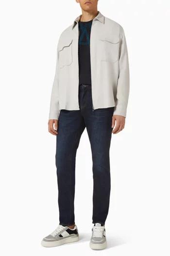 قميص بسحّاب قطن