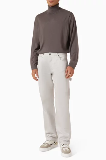 Straight-leg Jeans in Denim