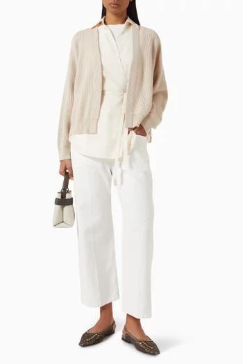 Cardigan Blouse in Casmere