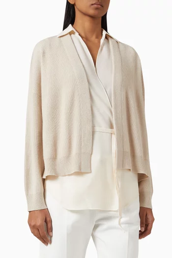 Cardigan Blouse in Casmere