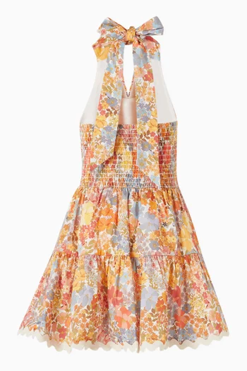 فستان قصير أفيل برباط حول الرقبة