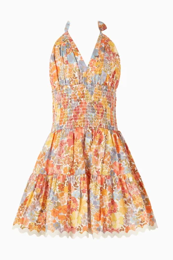 فستان قصير أفيل برباط حول الرقبة