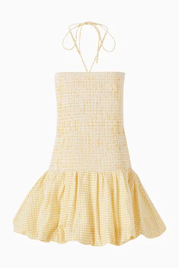 فستان ايلارا بنقشة غينغهام