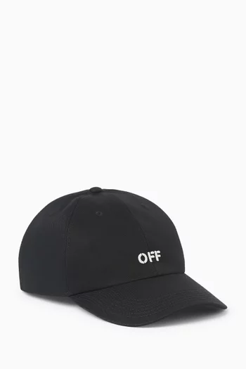 Off Stamp Baseball Cap in Cotton Drill