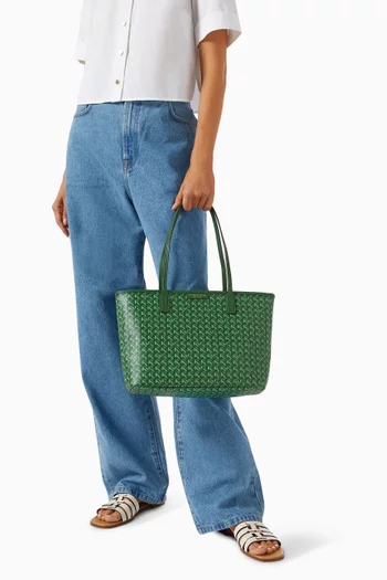 Small Ever-ready Zip Tote Bag in Coated-canvas