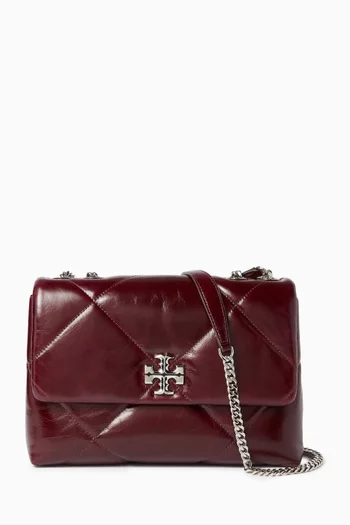 Kira Quilted Shoulder Bag in Leather
