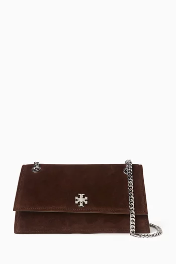 Kira Turnlock Shoulder Bag in Suede