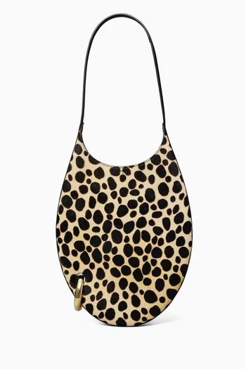 Small Pierced Leopard-print Bag in Calf Hair