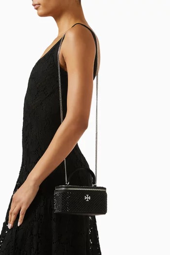 Kira Embellished Vanity Case in Satin