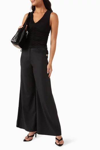 بلوزة كالين بكشكش مزيج فيسكوز