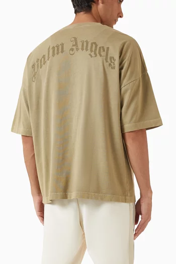 Curved Logo T-shirt in Cotton