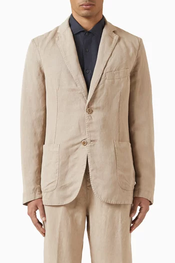 Single-breasted Blazer in Linen