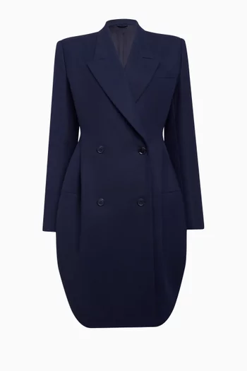 Double-breasted Coat in Cotton