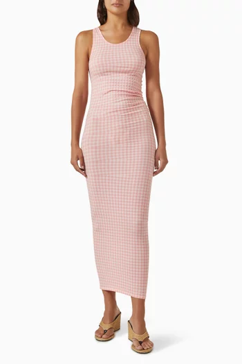 Gingham Tank Maxi Dress