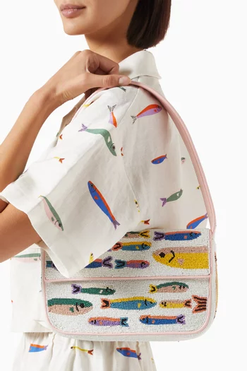 Tommy Beaded Shoulder Bag