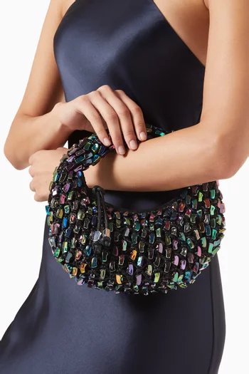 Reef Beaded Top-handle Bag