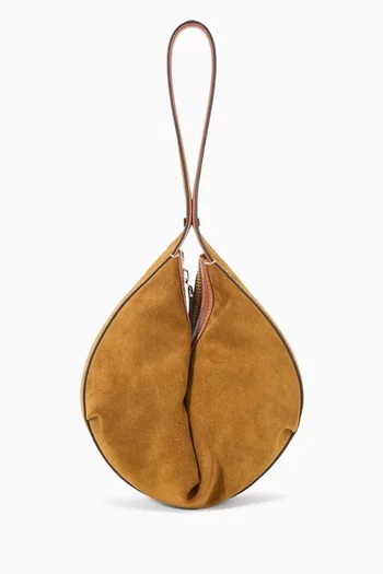 Demy Convertible Shoulder Bag in Suede