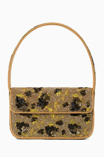 حقيبة كتف تومي مزينة بالخرز