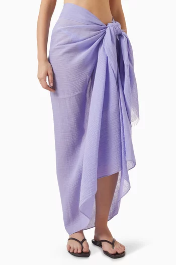St. Tropez Sarong in Crinkle-linen