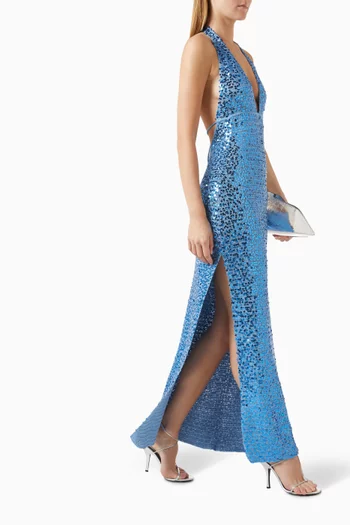 Catania Sequin-embellished Maxi Dress