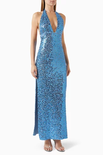 Catania Sequin-embellished Maxi Dress