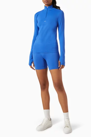 Plant-Stretch Compressive Biker Shorts