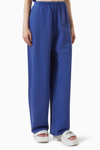 بنطال رياضي بقصة ساق مقوسة قطن