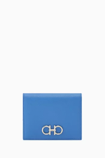 Gancini Compact Wallet in Leather