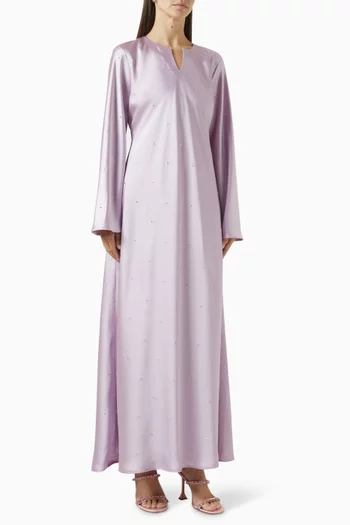 Glam Spars Maxi Dress in Satin