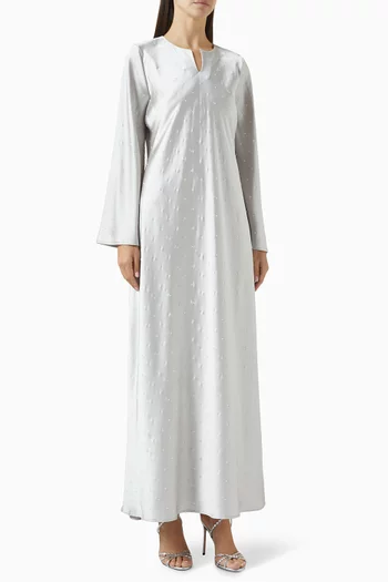 Glam Repeats Maxi Dress in Satin