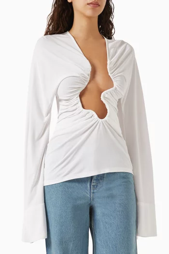Salacia Ruched Top in Viscose