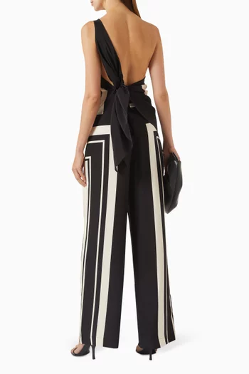 Pietra Wrap Top in Silk Crepe